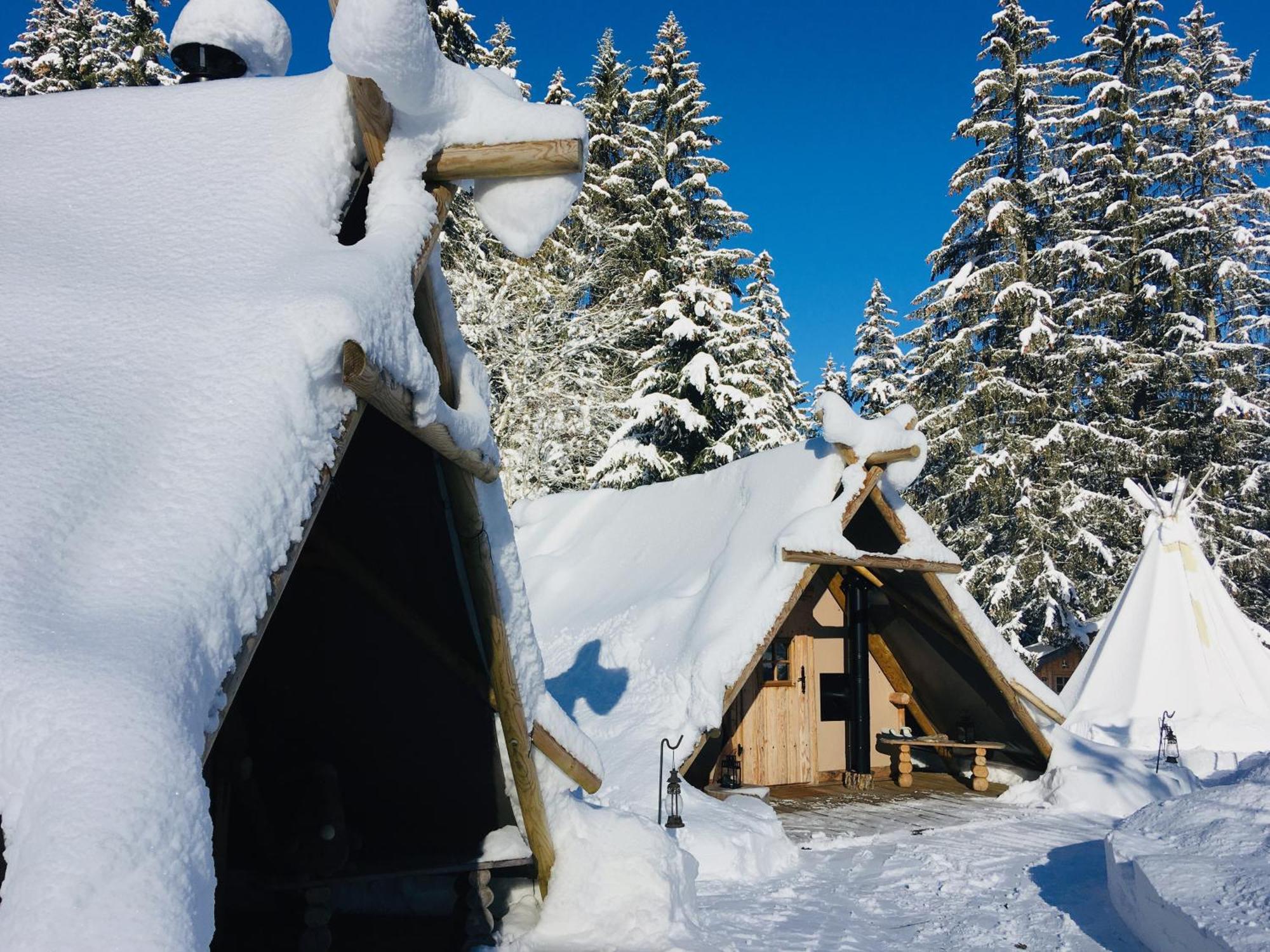 Altipik - Lodges Insolites Mont-Saxonnex Esterno foto