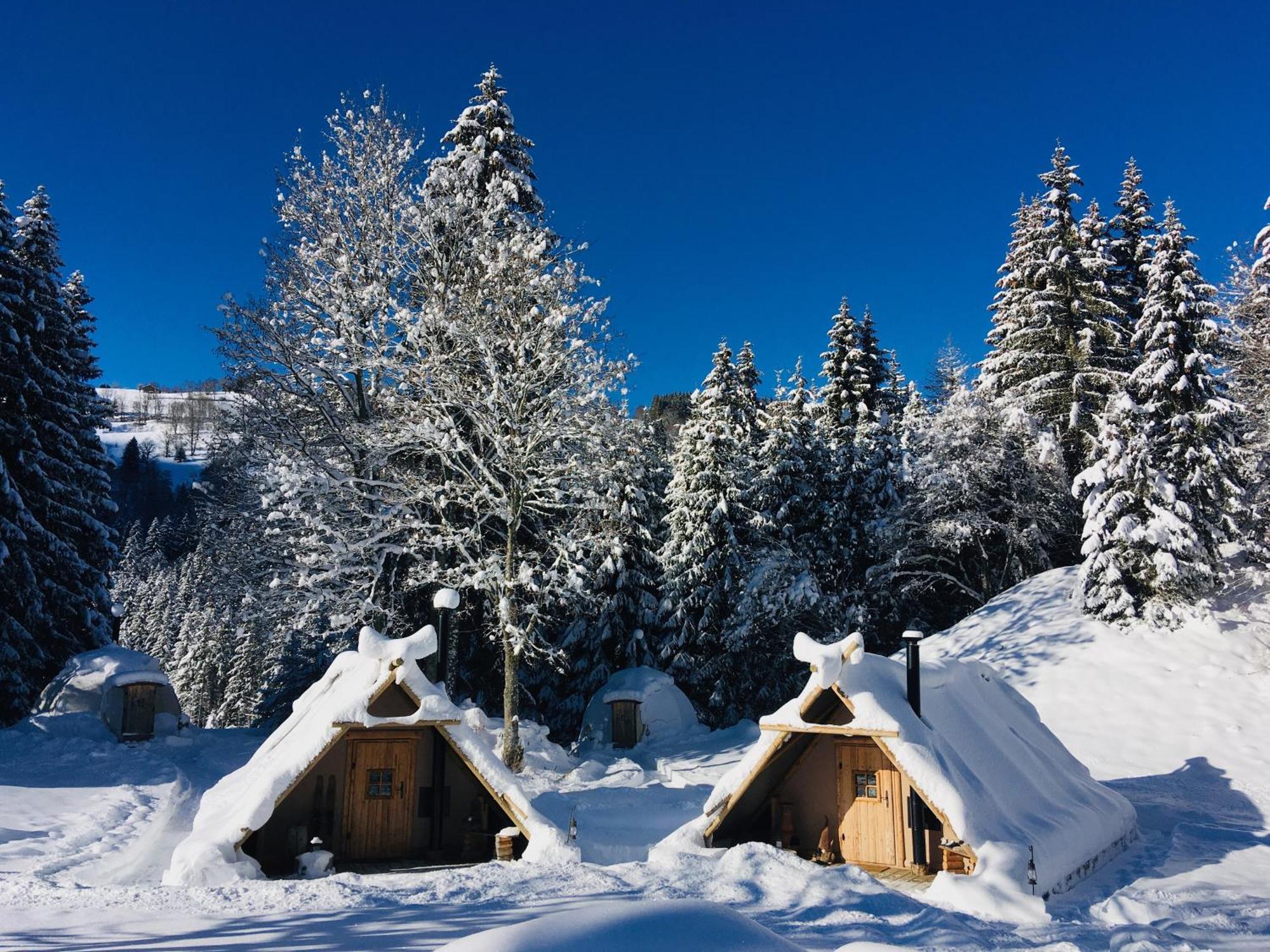 Altipik - Lodges Insolites Mont-Saxonnex Esterno foto